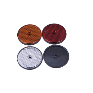 红色/黄色/白色E11-Approval圆形反射器自动反射器自行车后反射器 - Product Image 1