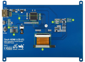 7inch HDM <strong>LCD</strong> (C) Waveshare Capacitive Touch Screen IPS Computer <strong>Monitor</strong> Display <strong>for</strong> <strong>Raspberry</strong> <strong>Pi</strong> 5 4B 3B Zero Zero W Zero WH+ - Product Image 5