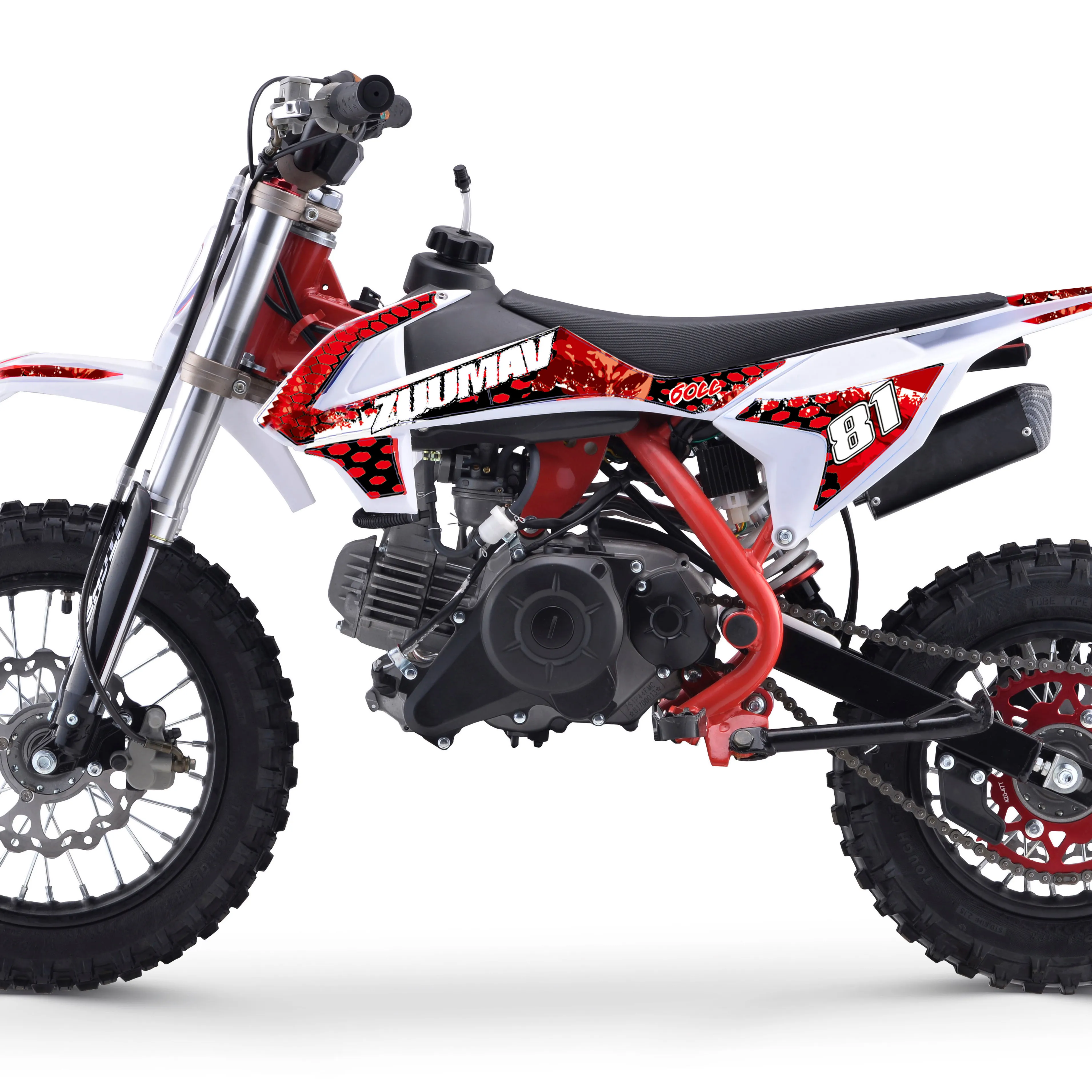 Nueva motocicleta todoterreno Mini Dirt Bikes 4 tiempos 60ccpetrol Car Racing Bicicletas para niños