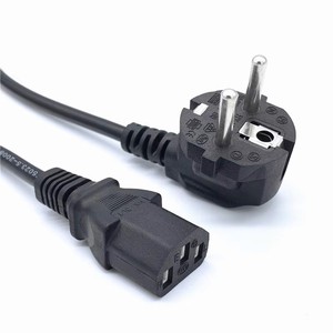 ปลั๊กไฟยุโรป7/5ยูโรเข้ากับ IEC60320 C13สายไฟฟ้ากระแสสลับ250V/10A สำหรับคอมพิวเตอร์แบบมืออาชีพ - Product Image 3