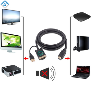 Adaptador convertidor Hdmi macho a VGA macho, Cable de vídeo compatible con 3d,1080p y con salida de Audio - Product Image 6