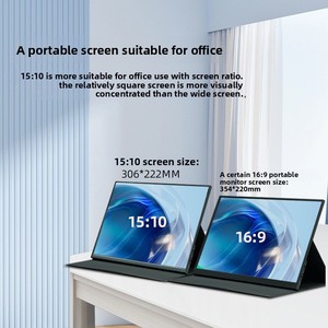 14インチ2K HDポータブルモニターLEDクロスボーダースイッチ使用外部画面携帯電話/コンピュータ二次画面拡張 - Product Image 2
