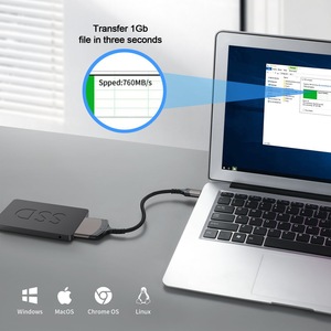 SATA <strong>to</strong> <strong>USB</strong> Adapter Cable, <strong>USB</strong> 3.0 <strong>to</strong> SATA III Hard Drive Reader Adapter for 2.5'' SSD/HDD Data Transfer, Support UASP - Product Image 2
