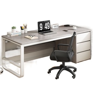 Escritorio de ordenador de escritorio minimalista moderno, dormitorio, escritorio de estudiante, escritorio de oficina simple y diseño de combinación de silla - Product Image 1
