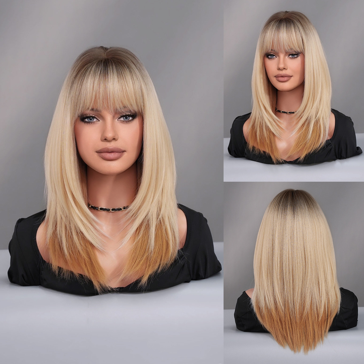 Teinture blonde à ombre-50cm 2047 pouces