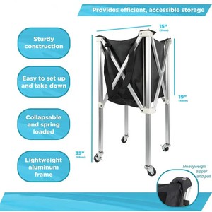 TY-1002B bóng Tennis Bóng Phễu, bóng tennis giỏ hàng, bóng tennis giỏ Nhẹ Xách Tay bao gồm thực hiện - Product Image 5