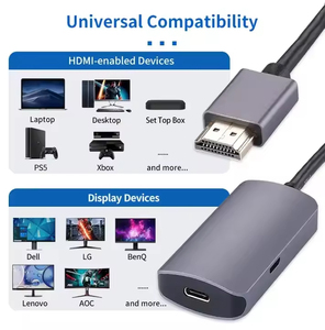 ULT-unite HDMI捕获c型音频视频电缆4K 60Hz HDMI至C型USB C母适配器，带DV 5v音频视频转换器 - Product Image 4