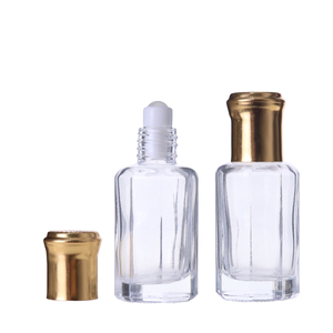 高品質3ml 6ml 12mlアラビアウードボトルアターゴールドスクリューキャップガラス香水またはミニボトルのアガーウッドオイルフレグランス - Product Image 1