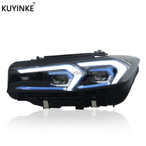 Yeni far takımı modifikasyon matris Led Lens gündüz koşu dönüş sinyal ışığı far BMW 3 serisi G20 2023-2024 için - Product Image 4