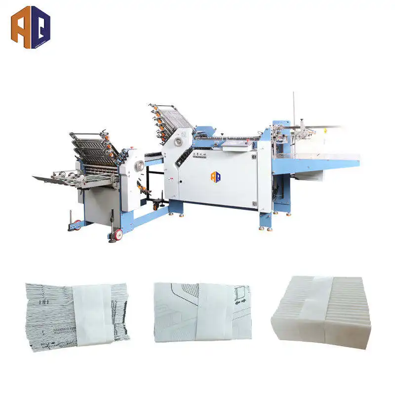 Automatic Friction Feeding System A3 A4 folding machine commercial letter & booklet folding machine Paper Folder India Make