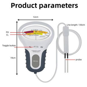 CL2 bakiye klor test cihazı taşınabilir 2 in 1 PH klor metre PC-102 PH klor su kalitesi test cihazı havuz akvaryum için - Product Image 4