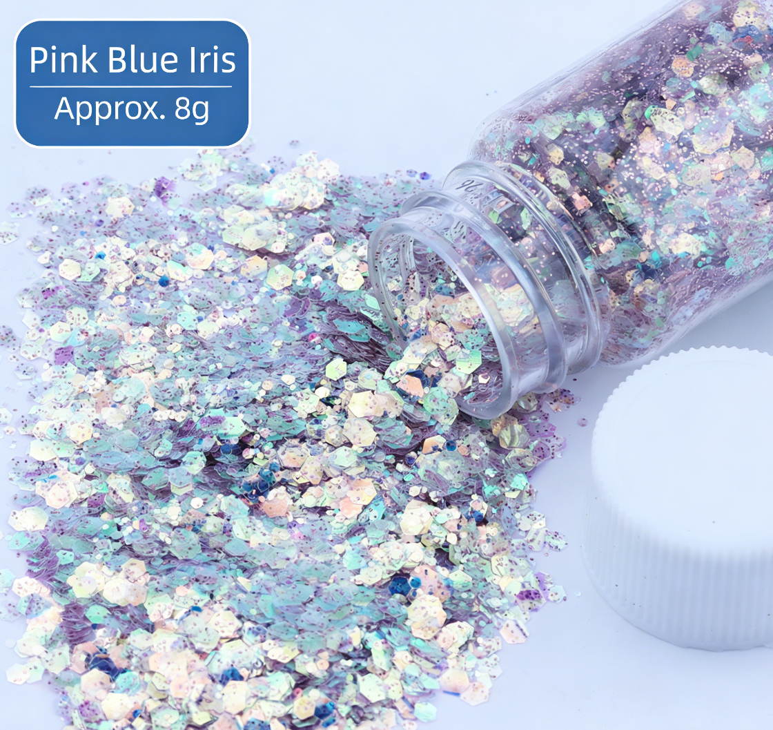 Pink Blue Iris