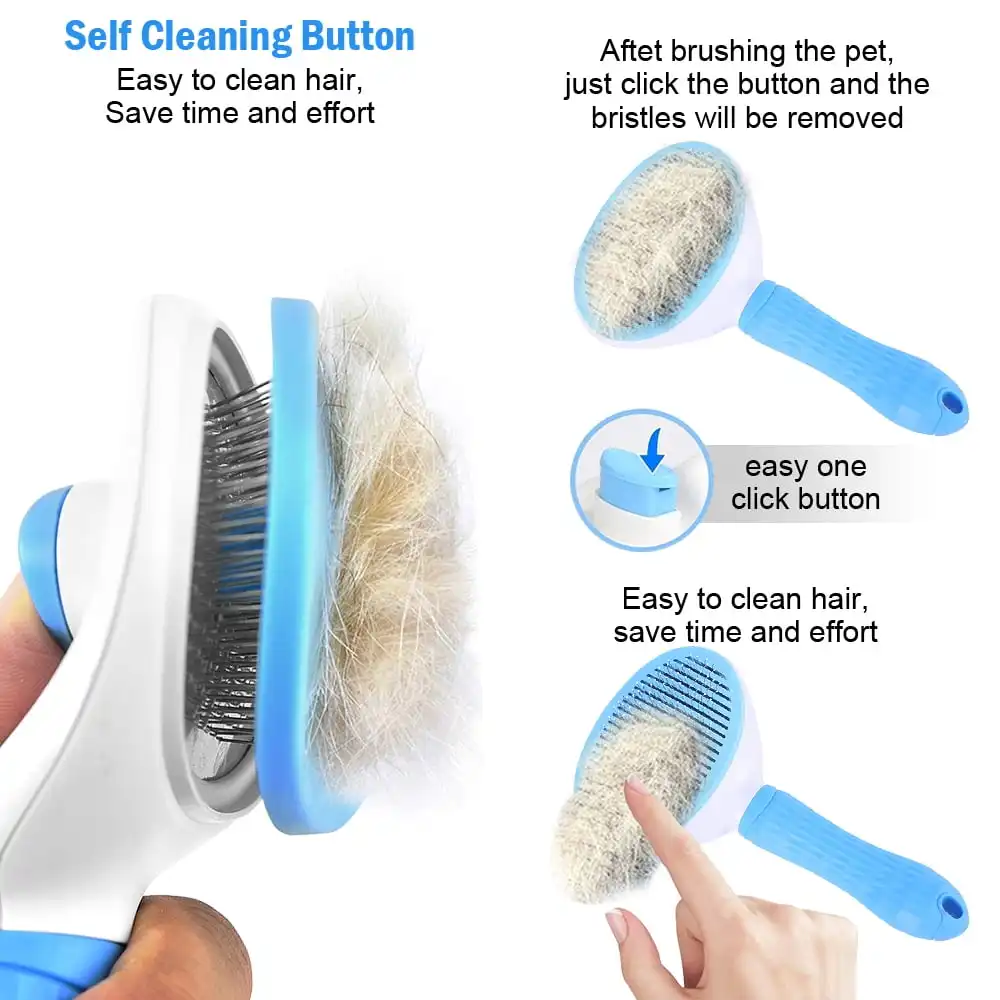 Low price Wholesale Gently Removes Loose hair Pet Grooming Brush for dogs and cat