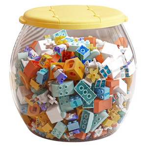 Bán buôn hộ gia đình hình lục giác không khí chặt chẽ dễ thương hình thủy tinh Cookie kẹo lọ - Product Image 1