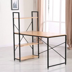 Mesa sencilla y moderna para ordenador portátil, mesa de estudio con estantería para el hogar y la Oficina - Product Image 4
