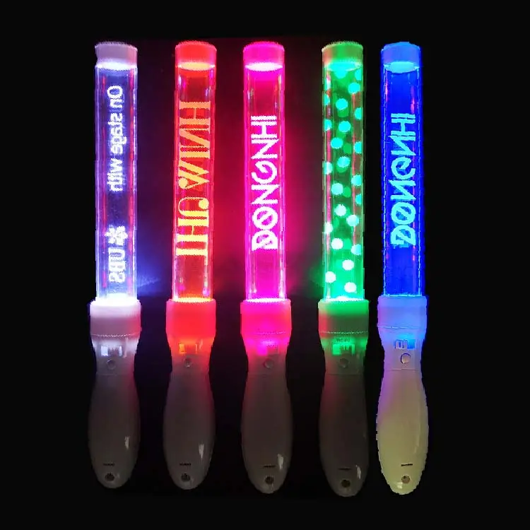Telecomando LOGO personalizzato stampato tubo acrilico led light glow concert stick
