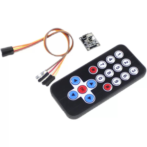 Utilizado para UNO R3/51 microcontrolador Kit de control remoto inalámbrico infrarrojo HX1838B Módulo receptor inalámbrico infrarrojo