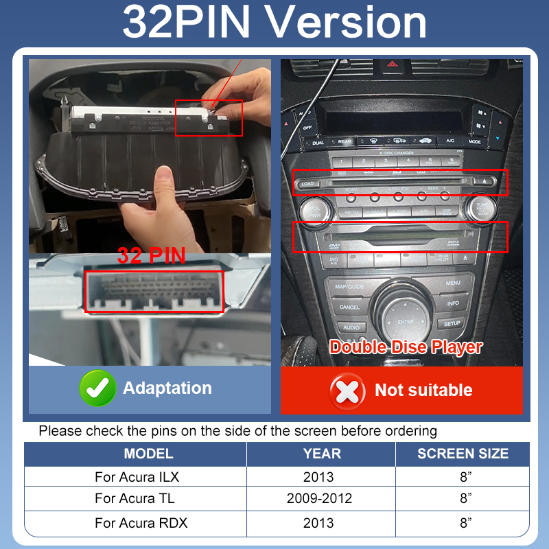สำหรับ Acura รุ่น 32PIN