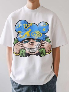 Bán buôn tùy chỉnh người đàn ông của sôi động in ấn đồ họa t Áo sơ mi đường phố mặc - Product Image 3