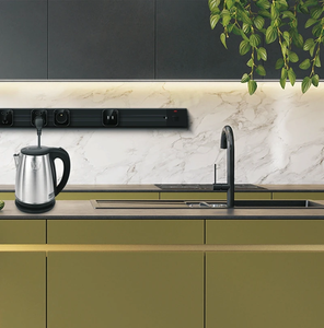P2 Series Modular Flexible Surface Mounted / <strong>Embedded</strong> Wall Slide Track Outlet Track Socket <strong>System</strong> - Product Image 5