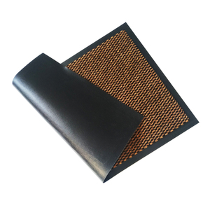 Polipropileno Cut Pile Tufted Foot Mat Lavável Anti-Slip PVC Porta Mat com Novidade Padrão Borracha Matting Magia Capacho