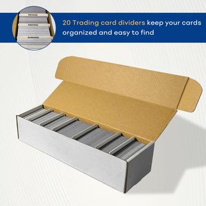 定制白色瓦楞纸板邮件箱纸板储物箱带分隔器，用于扑克牌 - Product Image 4
