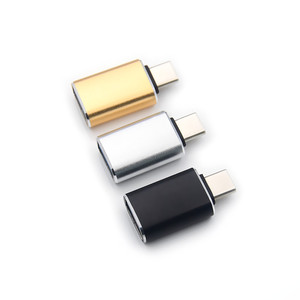 定制标志金属亮点Usb3.0母对c型公Otg适配器转换器usb-c Otg连接器Usb3.0至c型适配器 - Product Image 1