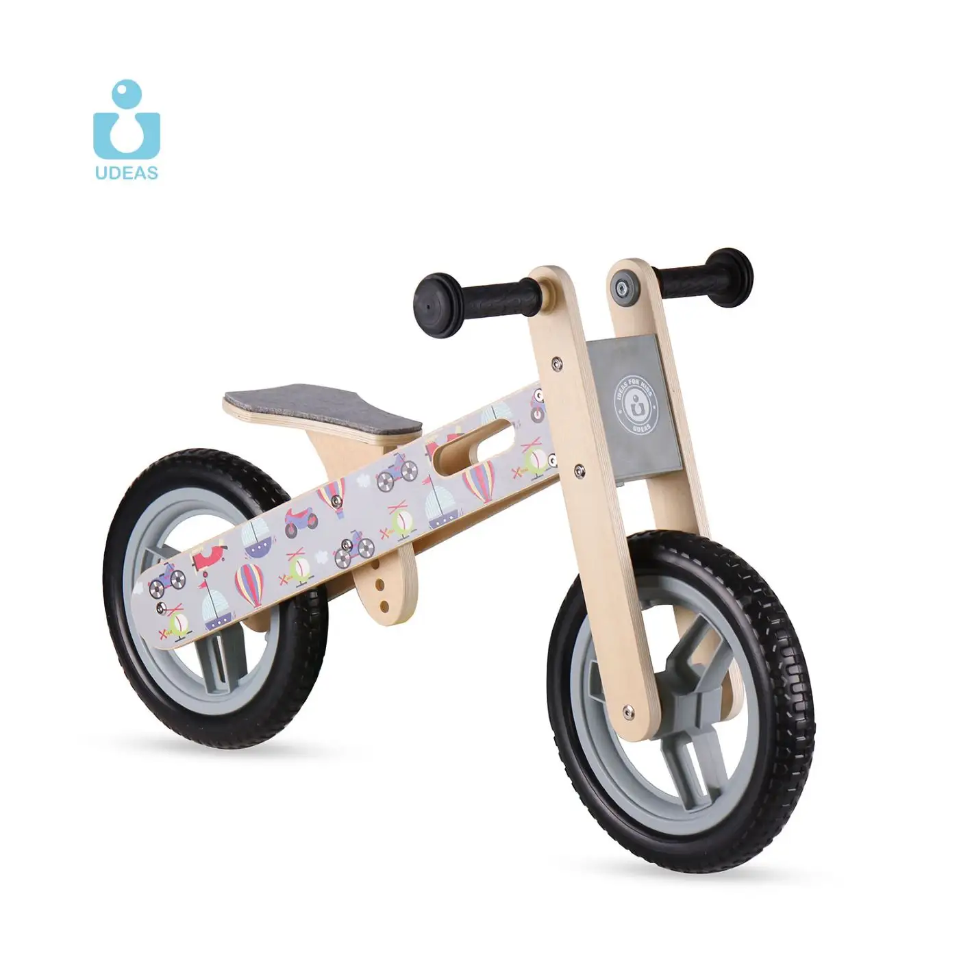 UDEAS fornitore economico baby ride on car toy 12 pollici bambini balance bike in legno