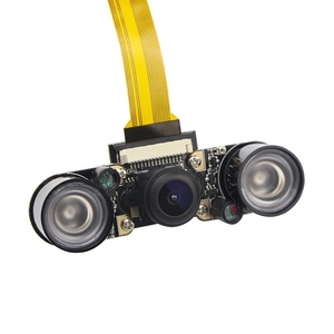 Cámara de visión nocturna Raspberry Pi Zero + 2 uds. Módulo de cámara LED IR de 5MP para cámara web de ojo de pez gran angular Raspberry Zero - Product Image 5