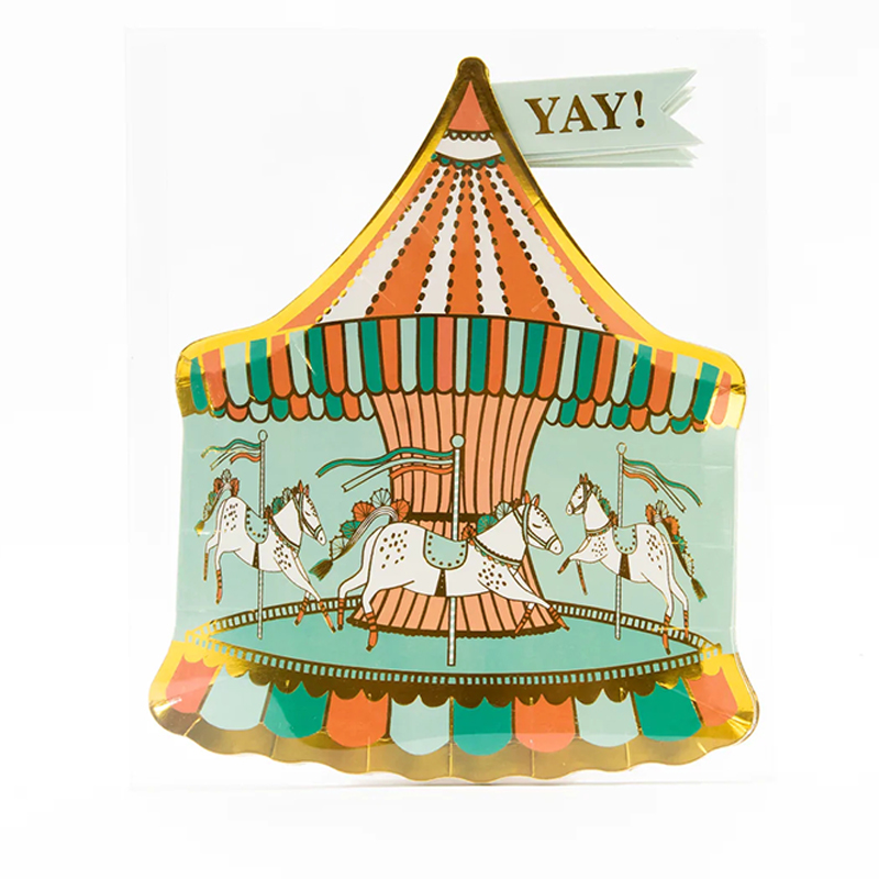 Plato de papel para feria de atracciones 1