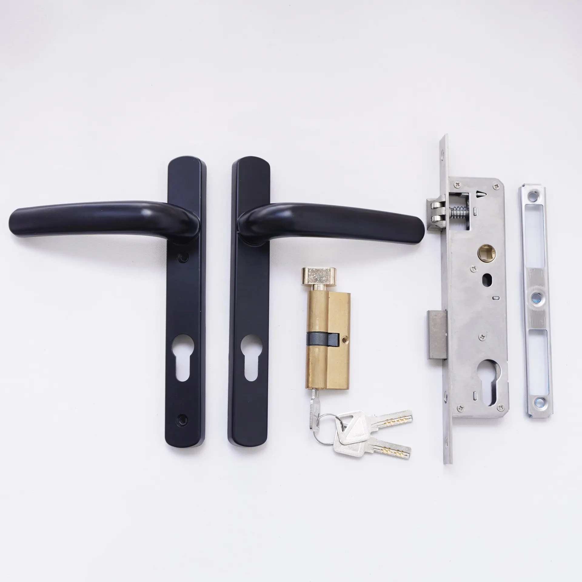 Fabbrica che vende serrature per porte da infilare di sicurezza in acciaio inossidabile di dimensioni personalizzate popolari maniglia per porta in alluminio