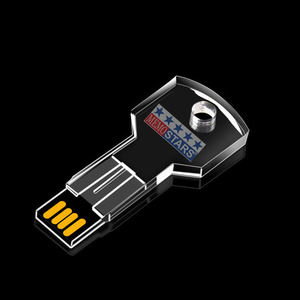 Logotipo interior personalizado, llave acrílica, USB flash Memory Sticks, Halo Thumb pen Drives con LED de colores para obsequios de promociones - Product Image 4