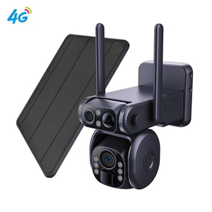 กล้องพลังงานแสงอาทิตย์ LX 4MP ubox ไร้สาย, กล้องแผงเซลล์แสงอาทิตย์ PTZ สัญญาณเตือนกล้อง4G ซิมการ์ดกลางแจ้งไร้สายกล้องเลนส์คู่กันน้ำ - Product Image 1