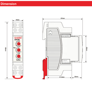 Onesto Relé de Enclavamiento Retardo de Encendido y Apagado 12VDC 24VDC Relé de Control de Tiempo 16A Relé Temporizador Muli Función con Indicador LED - Product Image 5