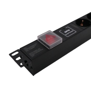Germany Type 6 Way 1u <strong>Center</strong> Germany Rack Mount Power Distribution Box 19 Inch Pdu with Switch - Product Image 6