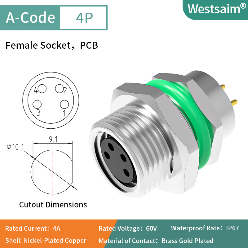 M8-A-4 hembra M10*0,75