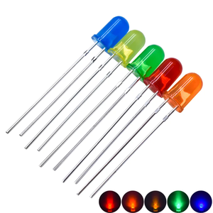 Vanfun siêu sáng trắng nhiều màu 5mm LED Chuột Đèn hạt <span class=keywords><strong>Diode</strong></span> chip lớn F5 Plug-in Đỏ Xanh Trắng linh kiện điện tử - Product Image 2