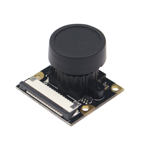 Módulo de cámara Raspberry Pi 5MP 220 grados ojo de pez cámara web Focal ajustable cámara gran angular para Raspberry Pi 4 modelo B 3B + 3B