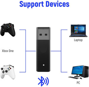Xbox One serisi denetleyici 2nd nesil adaptörü için kablosuz USB alıcısı Windows PC 10 dizüstü Gamepad adaptörü - Product Image 5