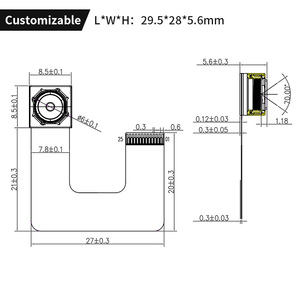 8MP Mipi CmosオムニビジョンOv8856センサーミニOEM AF/FFマイクロカメラモジュール - Product Image 5