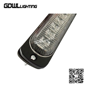 Amber <strong>6</strong> <strong>LED</strong> Surface Mount Strobe Lights <strong>Kit</strong> Trucks Vehicles ATV Flashing Emergency Warning Light Grill Side Marker Lights - Product Image 4