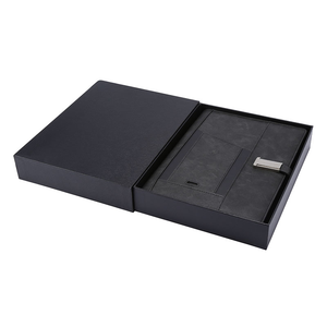 <strong>Note</strong> Book Gift Set Diary Custom Printed Pages Smart Journal Planner Wireless Charging Power Bank A5 PU Leather Custom Packing - Product Image 6