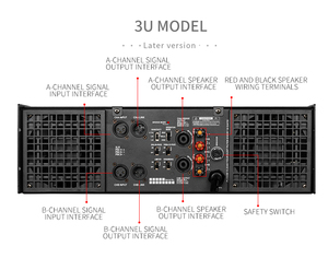 EVOaudio OEM CA Series 3U Power <strong>Amplifier</strong> <strong>2</strong>*1450W <strong>2</strong> Channels Speaker <strong>Amplifier</strong> for Stage Performance