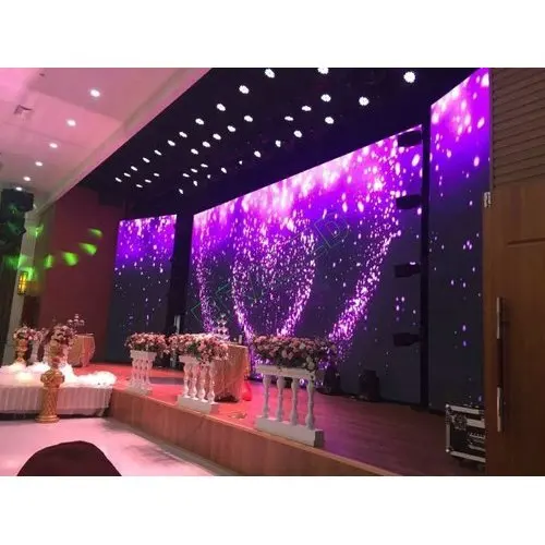 Decoración de escenario para boda, pantalla LED de vídeo para pared P3.91 P2.9 a todo Color para interiores