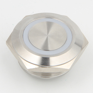 19mm Short Touch Metall-Druckknopf, momentaner Taktsc halter mit <span class=keywords><strong>LED</strong></span>-Metall-Druckknopf schalter mit 4 Stiften