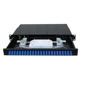 FTP/SC/UPC/APC 12 puerto 24 núcleos de 19 pulgadas ODF de montaje en rack caja de terminación FTTH FC/ST/LC/panel - Product Image 4