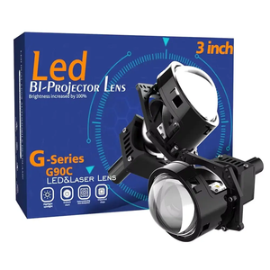 110W 11000LM 3 inç Bi Led projektör Lens araba evrensel G90C Bi Led projektör 3 inç 6500k yüksek düşük işın - Product Image 1