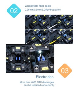 Price Automatique Complet Core Led Optical Fibre Cable Types of Splicing 4-Core <strong>Fusion</strong> <strong>Splicer</strong> Fiber Optic Welding Machine
