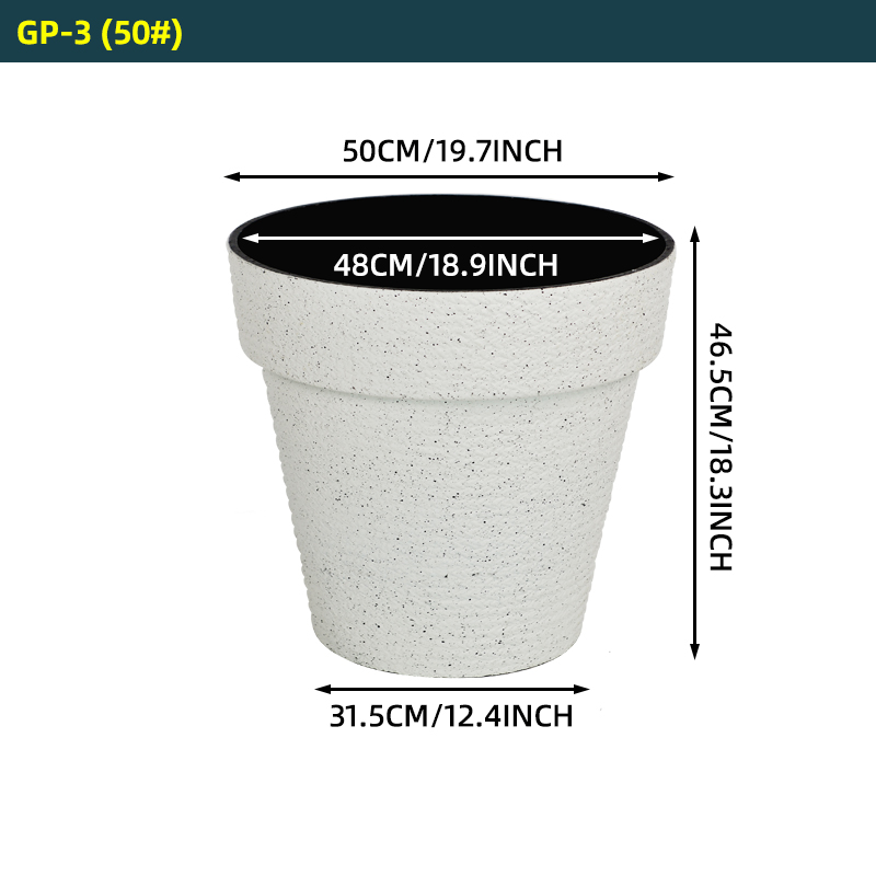 Blanc 50cm/19,7 pouces