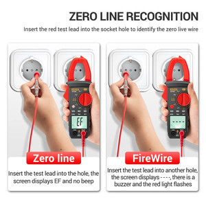 ST181 dijital kelepçe metre DC/AC akım 4000 sayım multimetre ampermetre voltmetre araba Amp Hz kapasite NCV Ohm testi - Product Image 3